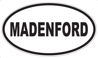 MADENFORD - Oval Sticker