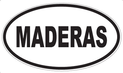 MADERAS - Oval Sticker
