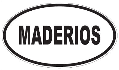 MADERIOS - Oval Sticker