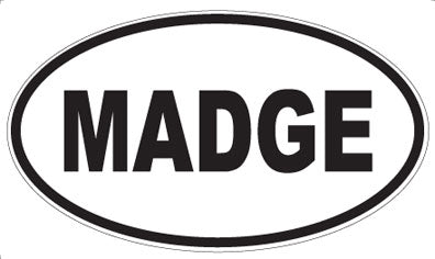 MADGE - Oval Magnet
