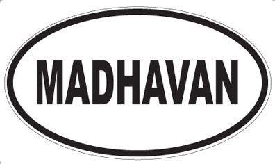 MADHAVAN - Oval Sticker