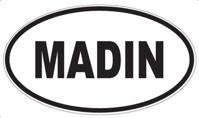 MADIN - Oval Sticker
