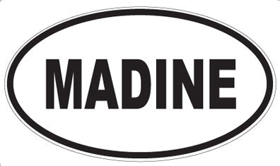MADINE - Oval Sticker