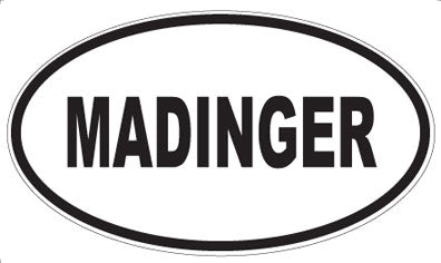 MADINGER - Oval Sticker