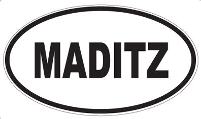 MADITZ - Oval Sticker