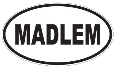 MADLEM - Oval Sticker