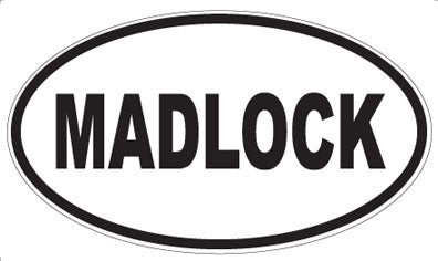 MADLOCK - Oval Magnet