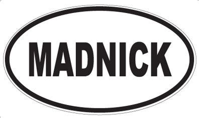 MADNICK - Oval Sticker