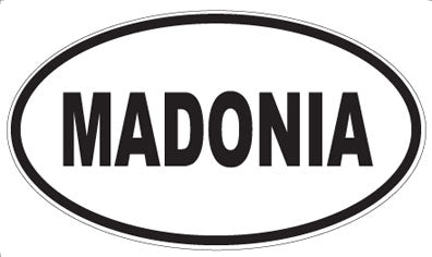 MADONIA - Oval Magnet