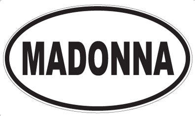 MADONNA - Oval Magnet