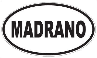 MADRANO - Oval Sticker