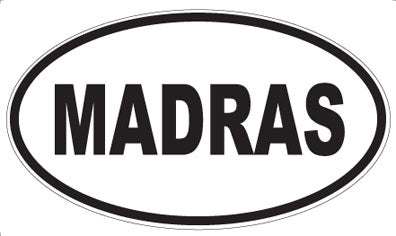 MADRAS - Oval Magnet
