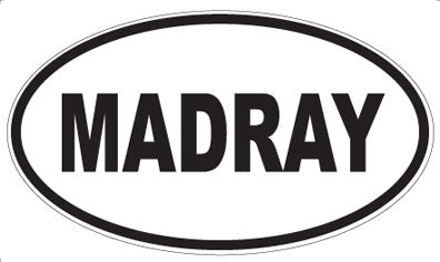 MADRAY - Oval Magnet