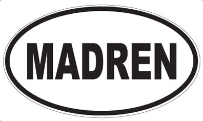 MADREN - Oval Sticker