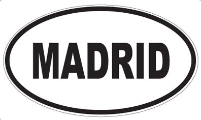 MADRID - Oval Sticker