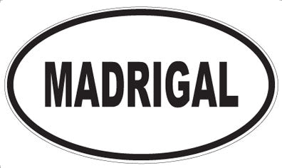 MADRIGAL - Oval Sticker