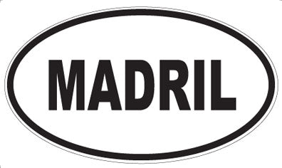 MADRIL - Oval Magnet