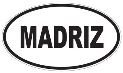 MADRIZ - Oval Sticker