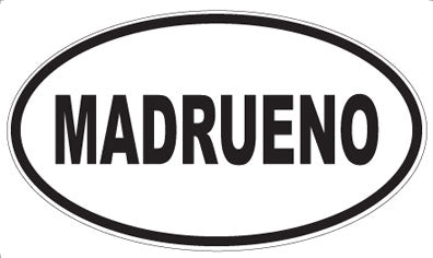 MADRUENO - Oval Sticker