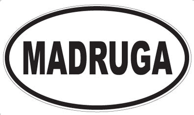 MADRUGA - Oval Sticker