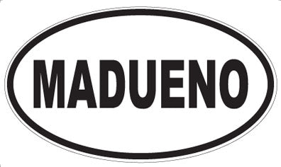 MADUENO - Oval Magnet
