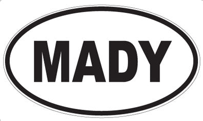 MADY - Oval Magnet