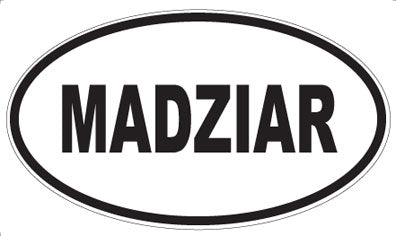 MADZIAR - Oval Magnet