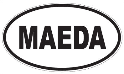 MAEDA - Oval Sticker