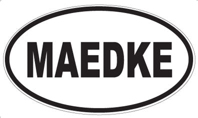 MAEDKE - Oval Magnet