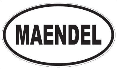 MAENDEL - Oval Magnet