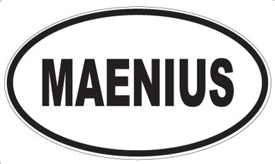 MAENIUS - Oval Sticker