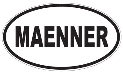 MAENNER - Oval Magnet