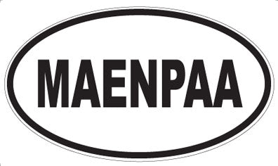 MAENPAA - Oval Sticker