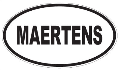 MAERTENS - Oval Sticker