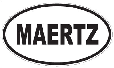 MAERTZ - Oval Magnet
