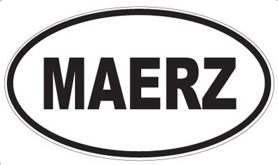 MAERZ - Oval Sticker