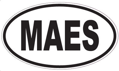 MAES - Oval Sticker