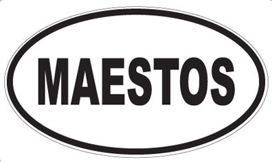 MAESTOS - Oval Sticker