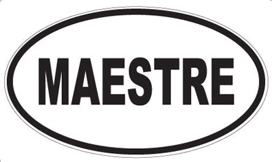 MAESTRE - Oval Sticker