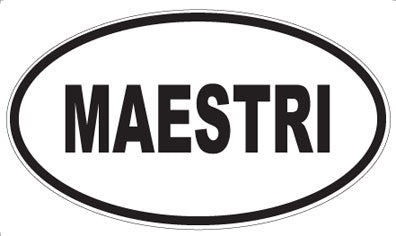 MAESTRI - Oval Magnet