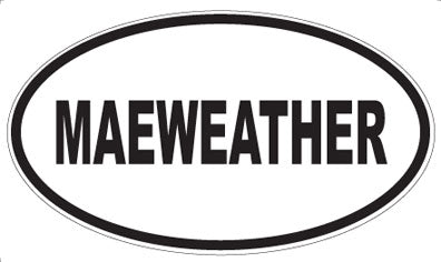MAEWEATHER - Oval Sticker