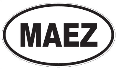 MAEZ - Oval Magnet