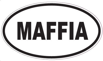 MAFFIA - Oval Sticker