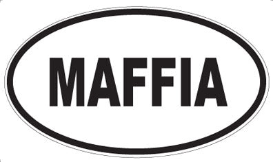 MAFFIA - Oval Magnet