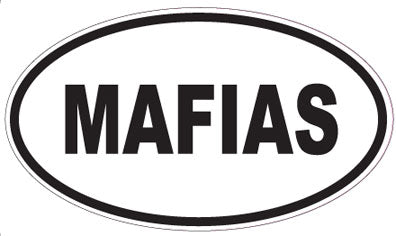 MAFIAS - Oval Sticker