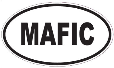 MAFIC - Oval Sticker