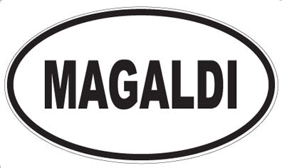 MAGALDI - Oval Sticker