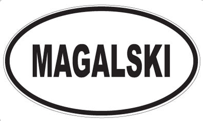 MAGALSKI - Oval Magnet