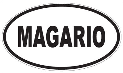 MAGARIO - Oval Sticker