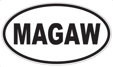 MAGAW - Oval Sticker